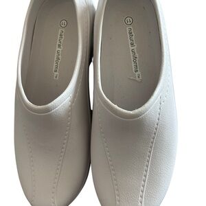 Natural Uniforms Women's White Mules